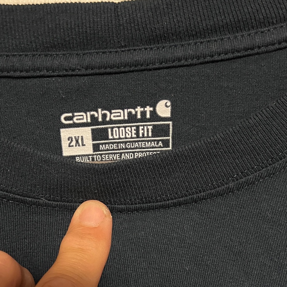 Carhartt Dark Gray Long Sleeve Shirt - Picture 3 of 5